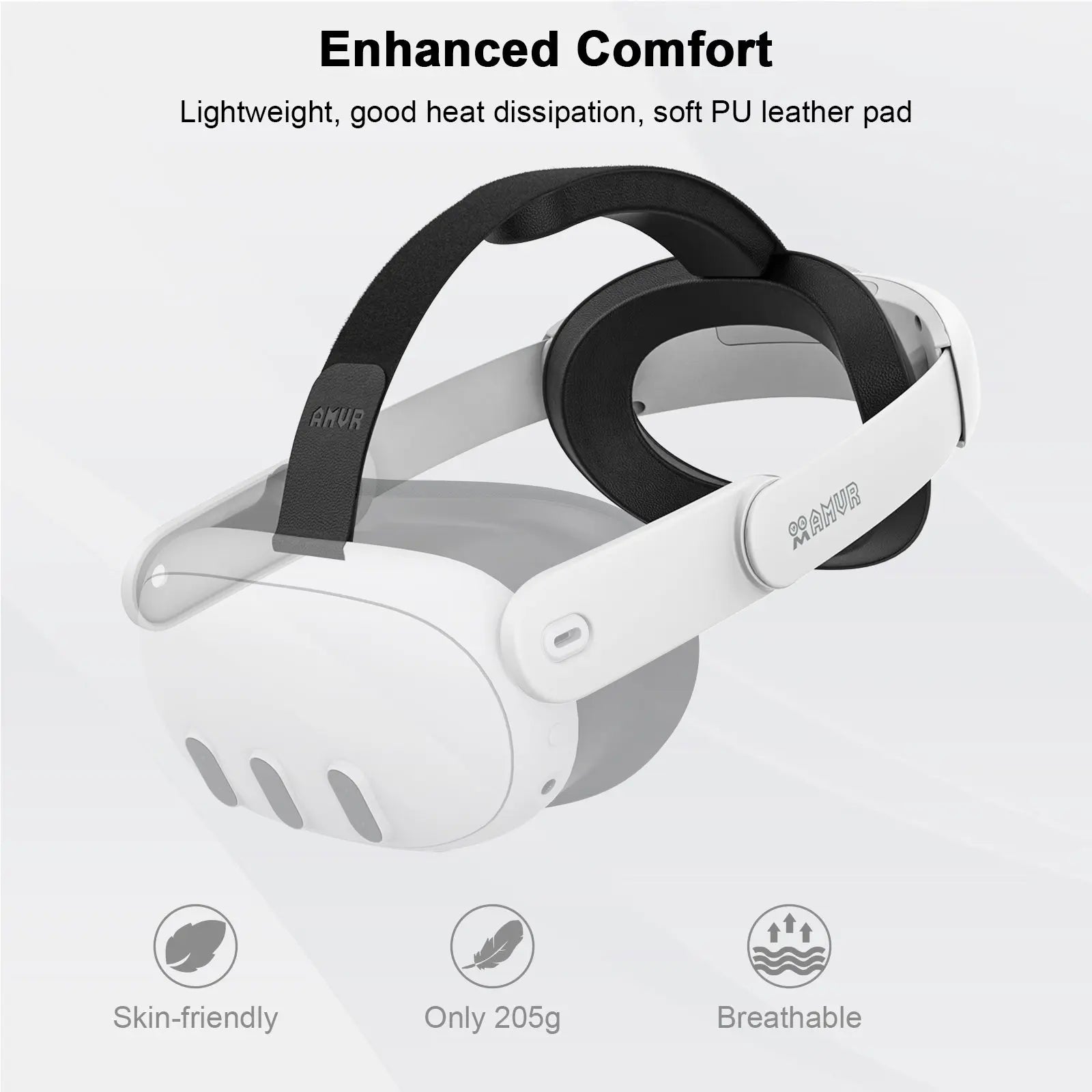 Head Strap for Meta Quest 3, Comfort Elite Strap for Oculus Quest 3  Accessories, Adjustable Lightweight VR Headset Strap Replacement