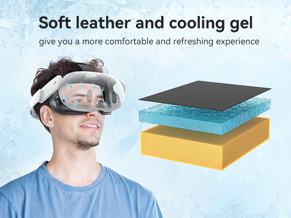 soft leater and cooling gel