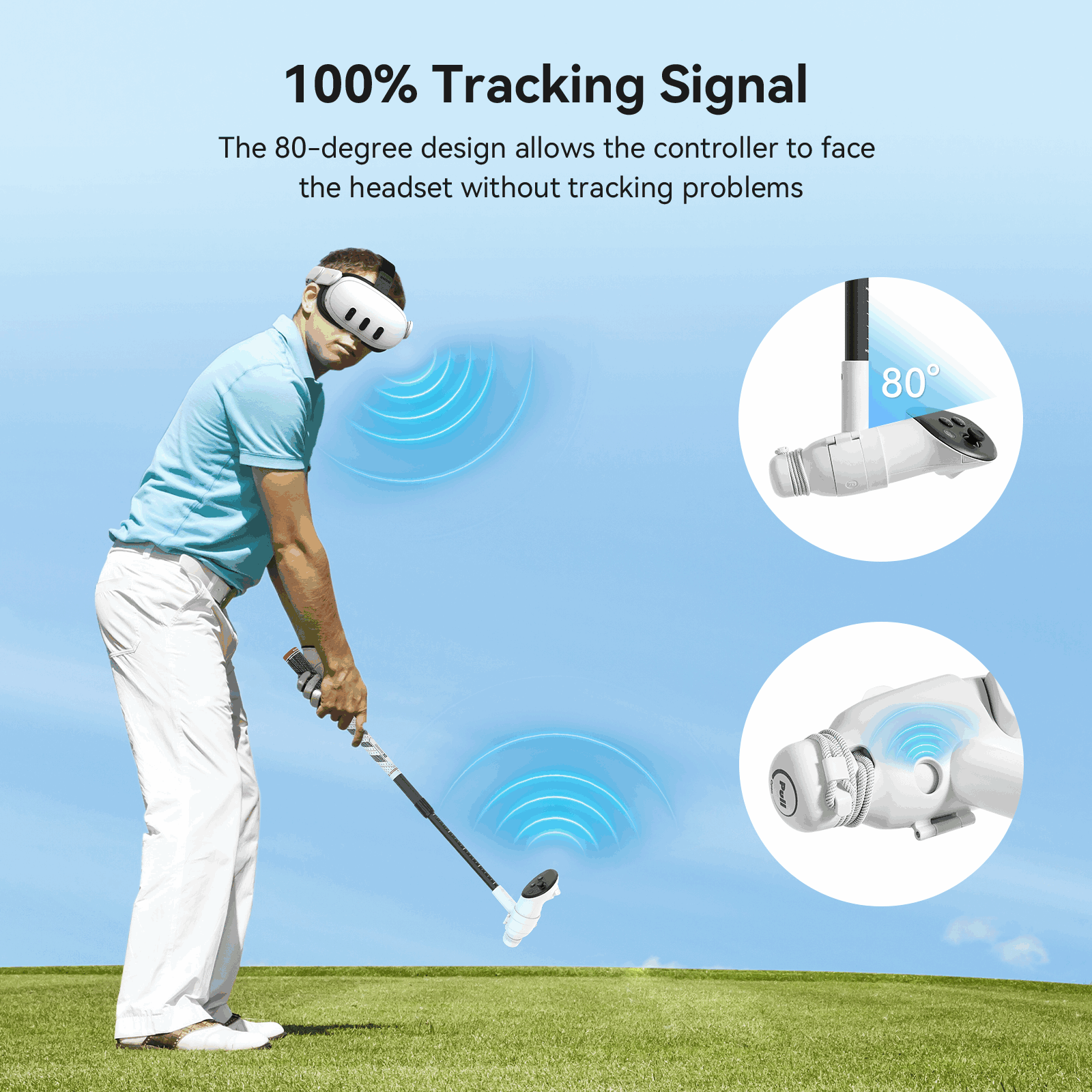 AMVR Golf Club Attachment for Meta Quest 3