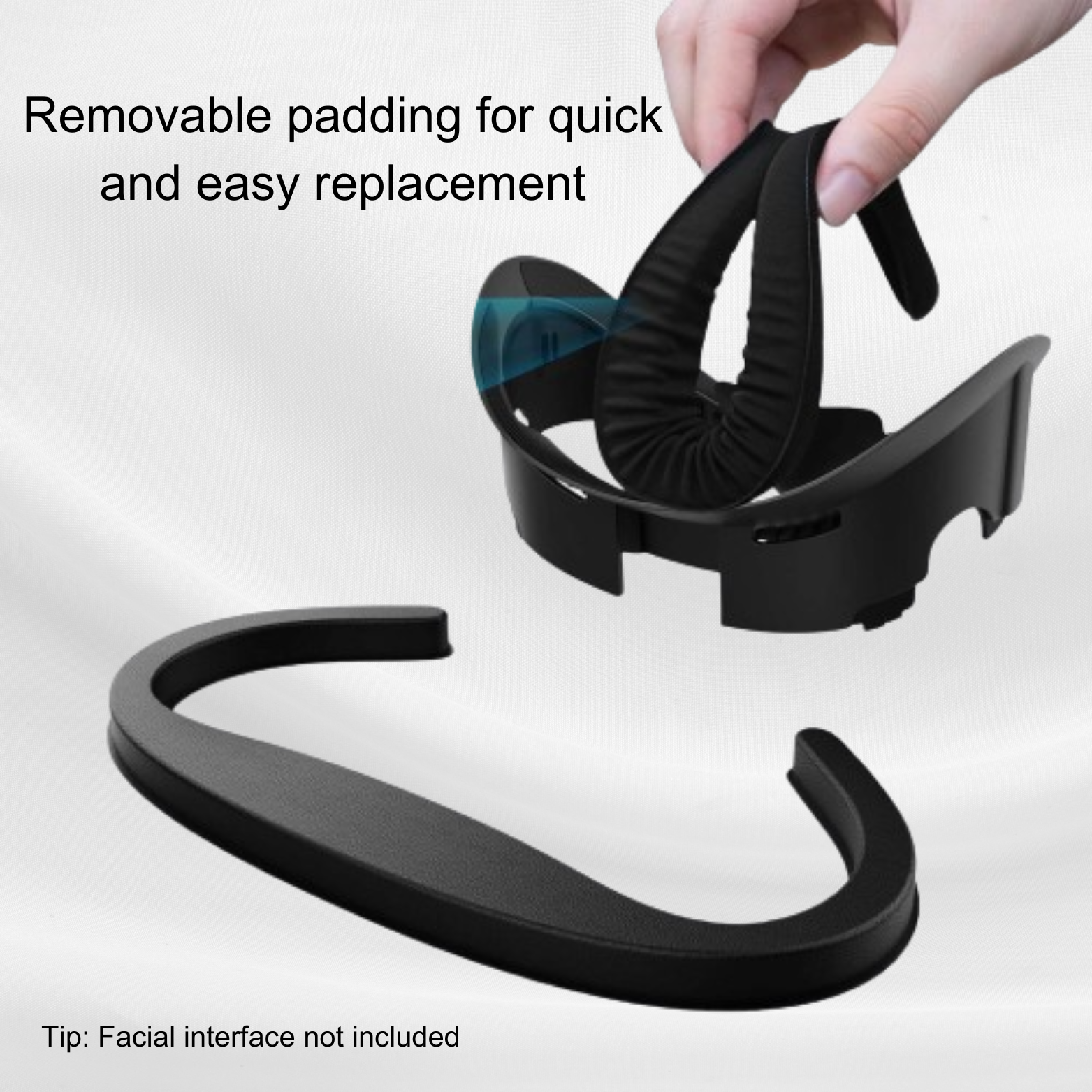 AMVR Upgraded PU Leather Facial Interface for Quest 3